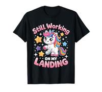 Still Working On My Landing Cute Unicorn Broken Arm Injury T-Shirt