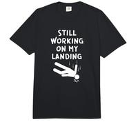 Still Working On My Landing Funny Broken Head Cast Recovery Comfort Colors Adult Heavyweight T-Shirt