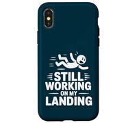 Still Working On My Landing Funny Falling Injury Accident Case for iPhone X/XS