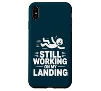 Still Working On My Landing Funny Falling Injury Accident Case for iPhone XS Max