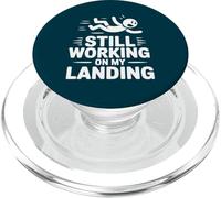 Still Working On My Landing Funny Falling Injury Accident PopSockets PopGrip for MagSafe