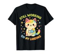 Still Working On My Landing Injury Broken Arm Cat Cute T-Shirt