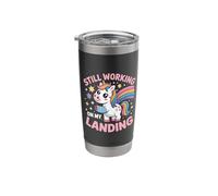 Still Working On My Landing Injury Broken Arm Cute Unicorn Stainless Steel Insulated Tumbler