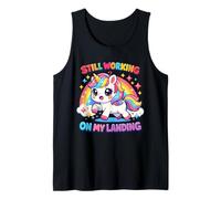Still Working On My Landing Injury Broken Arm Cute Unicorn Tank Top