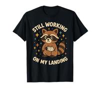 Still Working On My Landing Injury Broken Arm Raccoon Cute T-Shirt