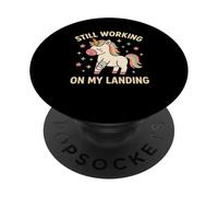 Still Working On My Landing Injury Broken Arm Unicorn Cute PopSockets Adhesive PopGrip