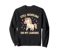 Still Working On My Landing Injury Broken Arm Unicorn Cute Sweatshirt