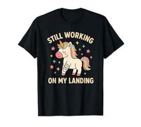 Still Working On My Landing Injury Broken Arm Unicorn Cute T-Shirt