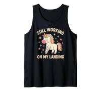 Still Working On My Landing Injury Broken Arm Unicorn Cute Tank Top