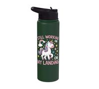 Still Working On My Landing Unicorn Broken Bone Stainless Steel Insulated Water Bottle