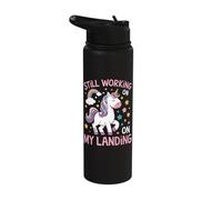 Still Working On My Landing Unicorn Broken Bone Stainless Steel Insulated Water Bottle