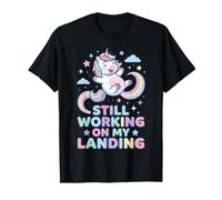 Still Working On My Landing Unicorn Rainbow Cute T-Shirt