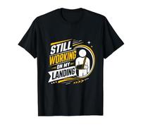 Still Working On My Landing Value Graphic T-Shirt, Men, Black, M