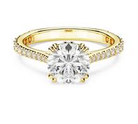 Swarovski Stilla Cocktail Ring Goldplated Stainless Steel 5642617-55 - Woman - Stainless Steel Gold 55