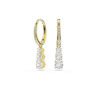 Stilla Yellow Gold Coloured Cubic Zirconia Drop Earrings