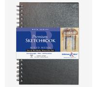 Stillman & Birn Beta Series Wirebound Sketchbook, 7" x 10", 270 GSM (Extra Heavyweight), White Paper, Cold Press Surface