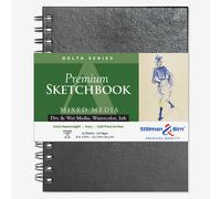Stillman & Birn : Delta Sketchbook : 6 x 8in Wirebound 270gsm : Ivory : Cold Press : Not