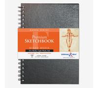 Stillman & Birn Gamma Wirebound Sketchbook, Heavyweight 100lb, Ivory White, 50 Sheets, 7x10
