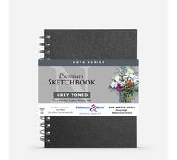 Stillman & Birn : Nova : Wirebound Mixed Media Sketchbook : 150gsm : 6x8in (15.2x20.3cm) : Grey