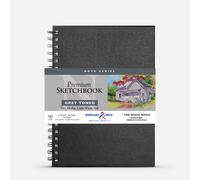 Stillman & Birn : Nova : Wirebound Mixed Media Sketchbook : 150gsm : 7x10in (17.8x25.4cm) : Grey
