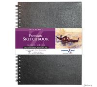 Stillman & Birn Zeta Wirebound Sketchbook Heavyweight 180Lb Natural White 25 Sheets 9X12