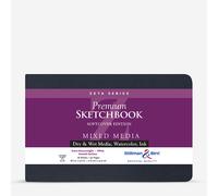 Stillman & Birn Zeta Series Softcover Sketchbook, 8.5" x 5.5", 270 GSM (Extra Heavyweight), White Paper, Smooth Surface