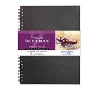 Stillman & Birn Zeta Wirebound Sketchbook Heavyweight 180Lb Natural White 25 Sheets 9X12