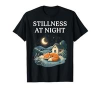 Stillness At Night Sleeping Fox Cozy Moon Calm Cottagecore T-Shirt