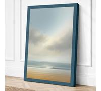 Stillness at Shore Coastal Canvas Wall Art Print 24x16 Inch