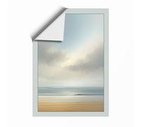 Stillness at Shore Coastal Unframed Wall Art Print A3 (42×29.7cm), Wall Decor for Living Room, Bedroom, Office & Home, Art Gift