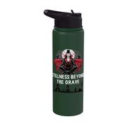 Stillness Beyond The Grave Funny Quote Vampire Meditation Stainless Steel Insulated Water Bottle