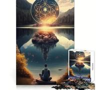 Stillness by The Lake 1000 Pieces Jigsaw Puzzles for Adults Smart Game Stress Release Pattern Assembly Xmas Surprise 38x52cm
