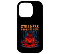 Stillness Conquers Fear Meditating Krampus Meditation Case for iPhone 14 Pro