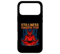 Stillness Conquers Fear Meditating Krampus Meditation Case for iPhone 17 Pro Max