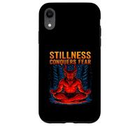 Stillness Conquers Fear Meditating Krampus Meditation Case for iPhone XR