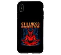 Stillness Conquers Fear Meditating Krampus Meditation Case for iPhone XS Max