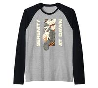 Stillness, Grace, New Beginning. Serenity at Dawn. Raglan Baseball Tee