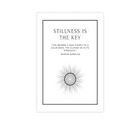 Stillness Is The Key Quotes Poster Canvas Poster Wall Art Decor Print Picture Paintings for Living Room Bedroom Decoration 24x36inch(60x90cm)