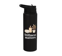 Stillness Matters Meditation Calm Stainless Steel Insulated Water Bottle