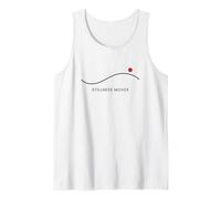 Stillness Moves - Minimal Zen Wave Design Tank Top