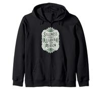 Stillness Speaks Louder Than Motion - Zen Meditation Zip Hoodie