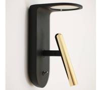 Stilnovo 2Nights_W2 LED wall light in black-gold