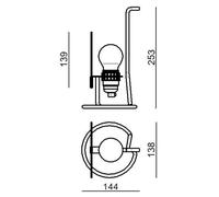 Stilnovo Bugia LED table lamp white