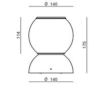 Stilnovo Gravitino LED ceiling rotatable black