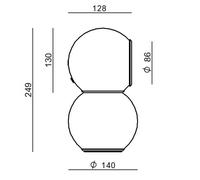 Stilnovo Gravitino LED table lamp with magnet, yellow