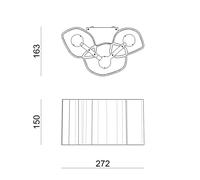 Stilnovo Honey LED wall light, 27.2 cm