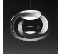 Stilnovo La Mariée LED hanging light, transparent/white