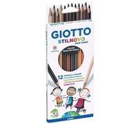 Stilnovo Skin Tones Crayons 12 Colors Giotto Top Quality
