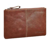 STILORD 'Adil' Leather Bank Pouch for Men & Women Genuine Leather Wallet Small Vintage Travel Organizer Passport Holder Clutch for Cash, Cards & Documents, Colour:Milano - Brown