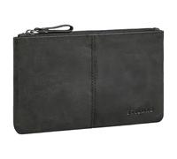 STILORD 'Adil' Leather Bank Pouch for Men & Women Genuine Leather Wallet Small Vintage Travel Organizer Passport Holder Clutch for Cash, Cards & Documents, Colour:Anthracite